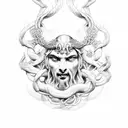 Dionysus tattoo design idea