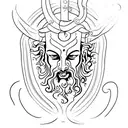Dionysus tattoo design idea