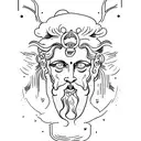 Dionysus tattoo design idea
