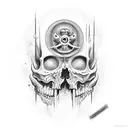 maos do quadro "criação de Adão". As frases "memento mori" e "carpe vitae" tattoo design idea