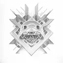 cannon tattoo design idea