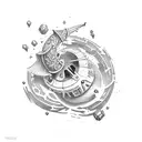 cannon tattoo design idea