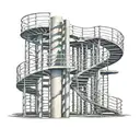 spiral barrier prison bars tattoo design idea