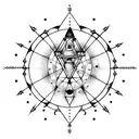 astronomy tattoo design idea