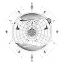 astronomy tattoo design idea