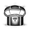 treasure chest emoji with a two tone rolex submariner tattoo design idea