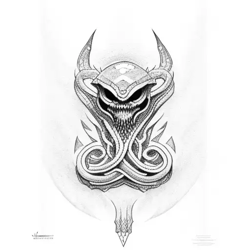 Hydra tattoo design idea