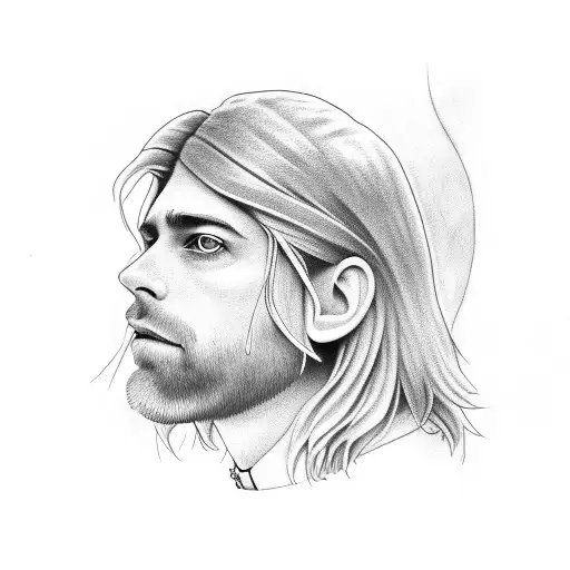 kurt cobain tattoo design idea