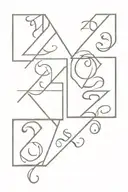combination of numbers 1900 and 1927 greek simpler tattoo design idea