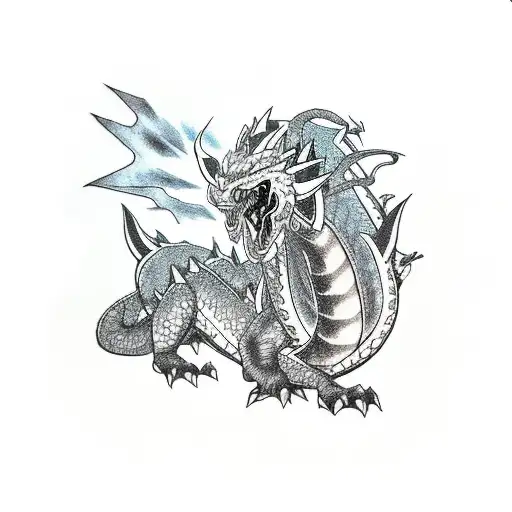 zelda dragon with ganondorf dragon tattoo design idea