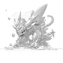 una planta, un avión, un dragón, Asuka evangelion, Kykio Inuyasha, Ghibli, Pokémon Game boy, control snes tattoo design idea