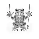 frog samurai tattoo design idea