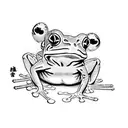 frog samurai tattoo design idea