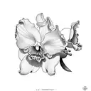 cattleya tattoo design idea