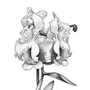 cattleya tattoo design idea