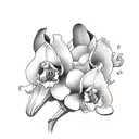 cattleya tattoo design idea