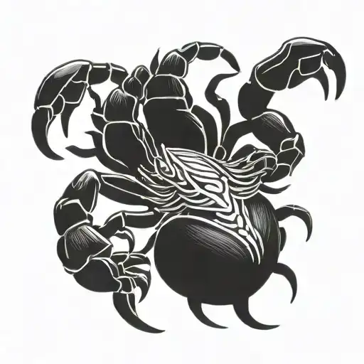 large scorpion tattoo design idea
