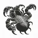 large scorpion tattoo design idea