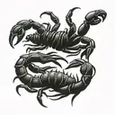 large scorpion tattoo design idea
