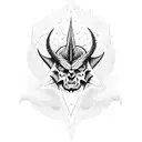 Star satan tattoo design idea