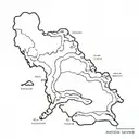 achill island map tattoo design idea