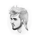 lil peep tattoo design idea
