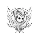 lil peep tattoo design idea