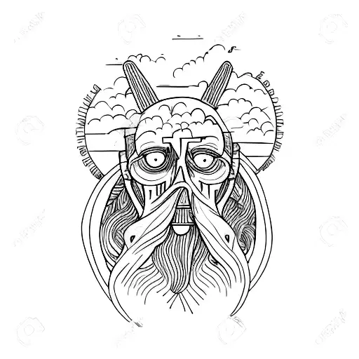 lost in grief tattoo design idea