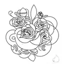 lost in grief tattoo design idea