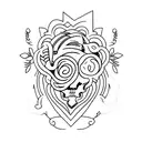 lost in grief tattoo design idea