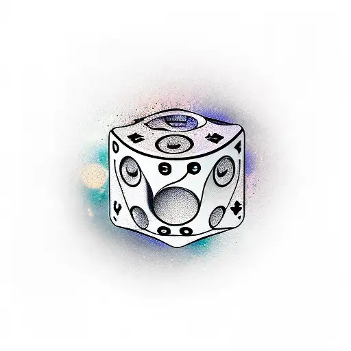 Dices tattoo design idea