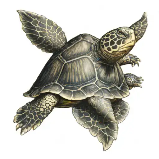 turtle ounce on vulcan tattoo design idea