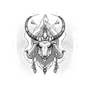 capricorn with aquarius tattoo design idea