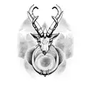 capricorn with aquarius tattoo design idea