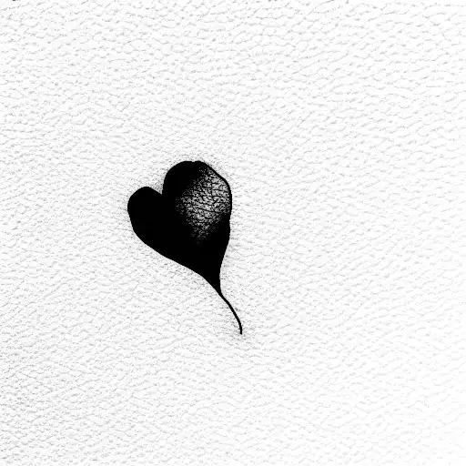 heart on fire semi colon  tattoo design idea