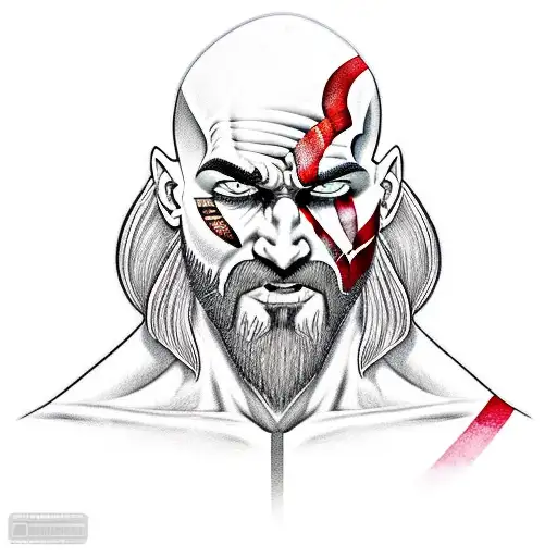 Ares God of War Tattoo Design White Background PNG File Download High  Resolution - Etsy