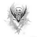 itachi with raven tattoo design idea