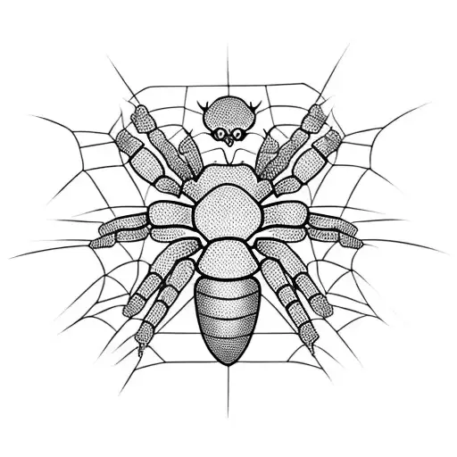 Spider tattoo design idea