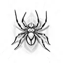 Spider tattoo design idea