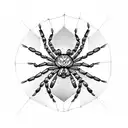 Spider tattoo design idea