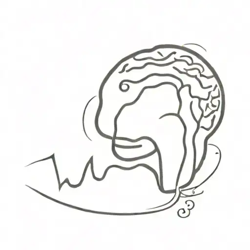 brain, heartbeat, injury, heart on half sleeve tattoo tattoo design idea