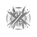 japanese christian cross tattoo design idea