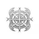 japanese christian cross tattoo design idea