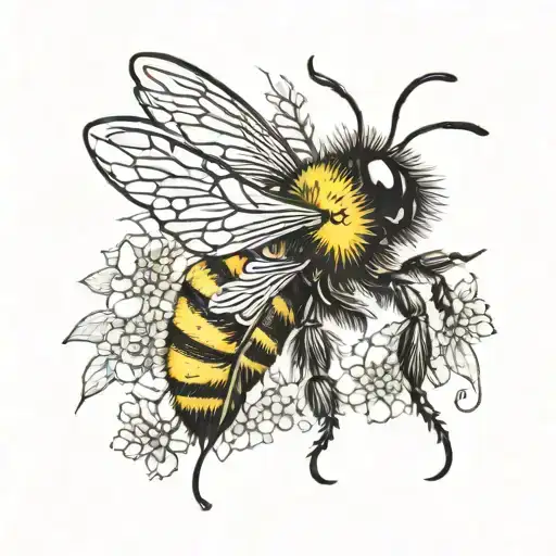 a bumblebee tattoo design idea