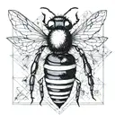 a bumblebee tattoo design idea