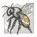 a bumblebee tattoo design idea