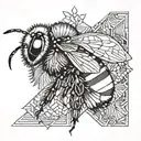 a bumblebee tattoo design idea