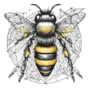 a bumblebee tattoo design idea
