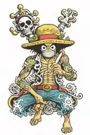 brook one piece tattoo design idea