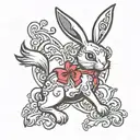 playboy bunny logo tattoo design idea